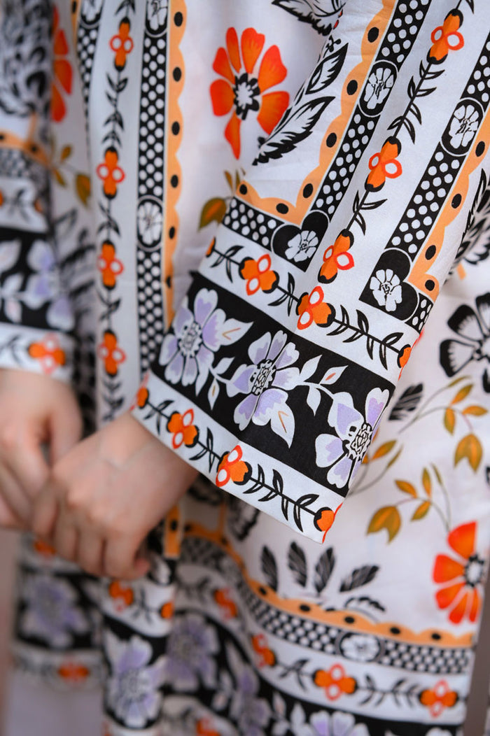 LEV-A001 – 2PC Printed Co-Ord Set (Off White)