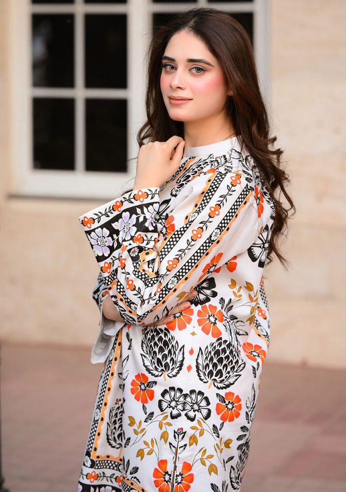 LEV-A001 – 2PC Printed Co-Ord Set (Off White)