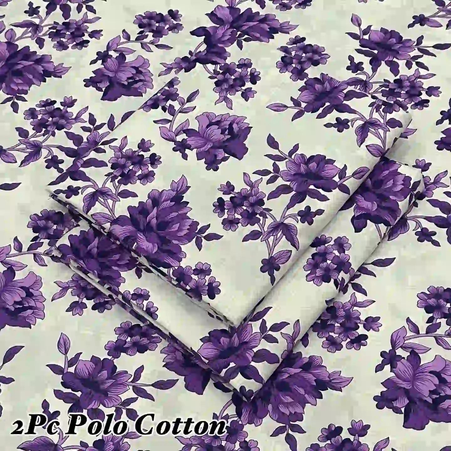 205 - Premium Cotton Unstitched 2PC All-Over Printed Dress