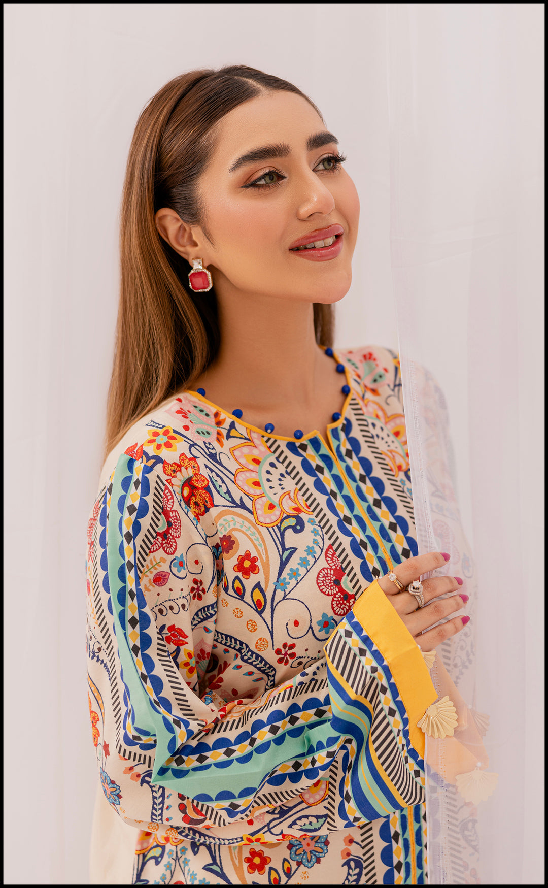 LEV-A012 – 2PC Printed Co-Ord Set (orange)