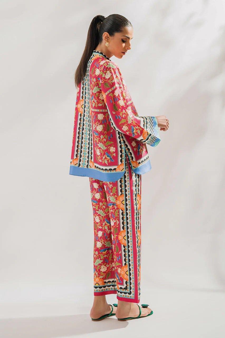 LEV-A008 – 2PC Printed Co-Ord Set (light red)