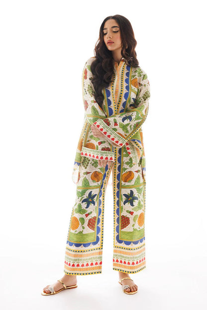 LEV-A007 – 2PC Printed Co-Ord Set (light green)