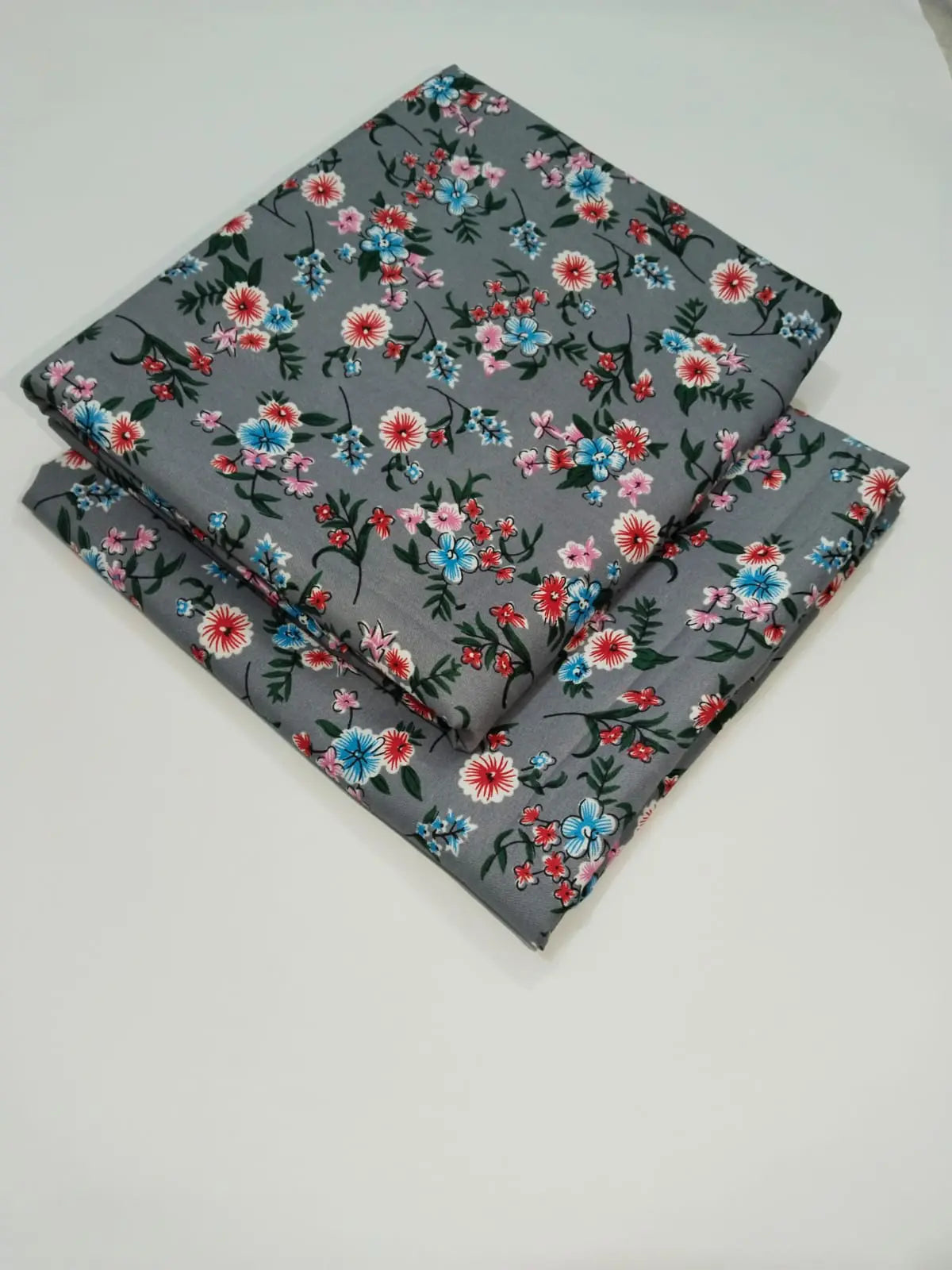 204 - Premium Cotton Unstitched 2PC All-Over Printed Dress