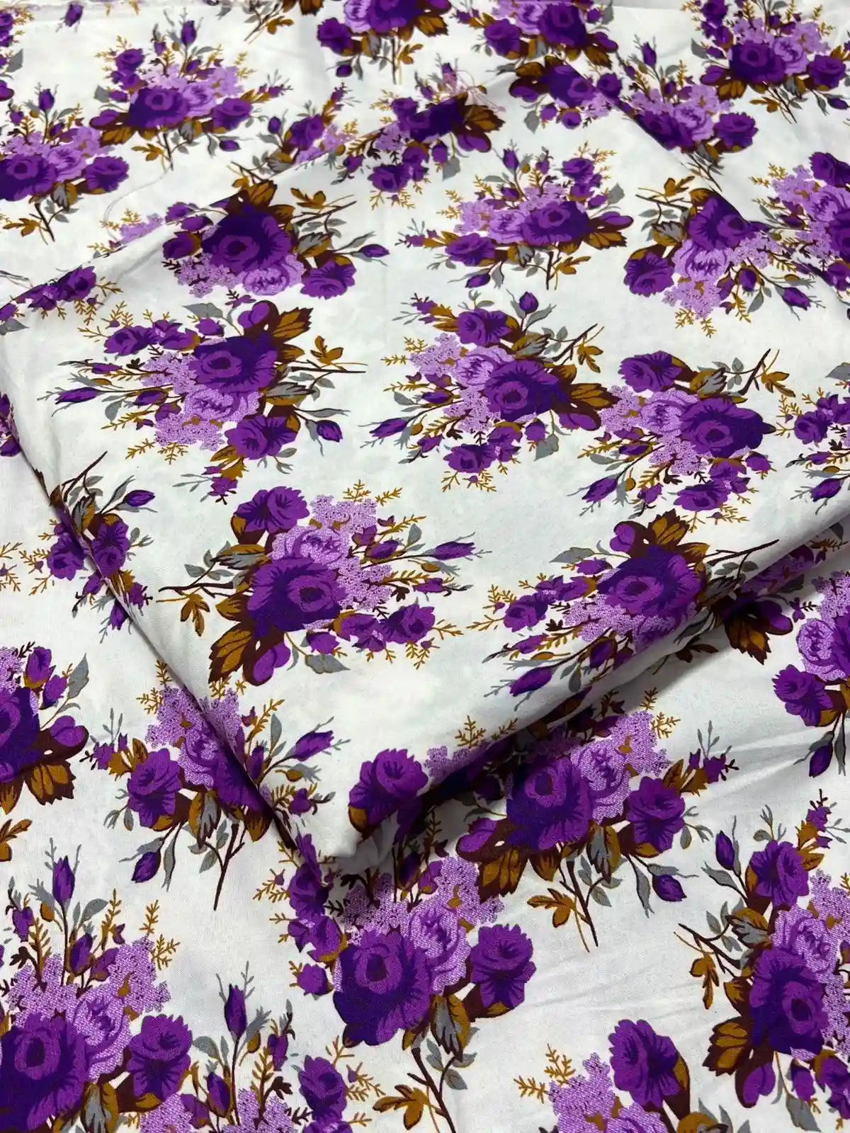 215 - Premium Cotton Unstitched 2PC All-Over Printed Dress