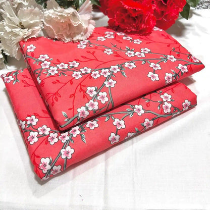 220 - Premium Cotton Unstitched 2PC All-Over Printed Dress