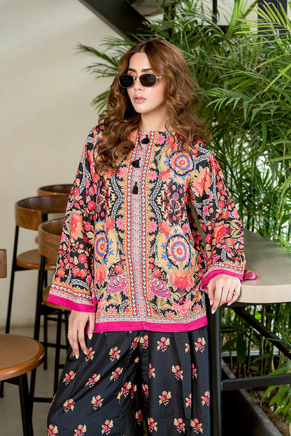 LEV-A005 – 2PC Printed Co-Ord Set (RED )