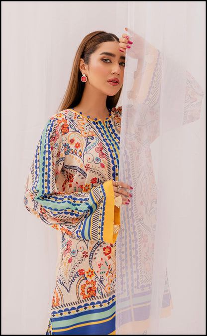 LEV-A012 – 2PC Printed Co-Ord Set (orange)