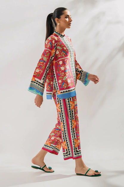 LEV-A008 – 2PC Printed Co-Ord Set (light red)