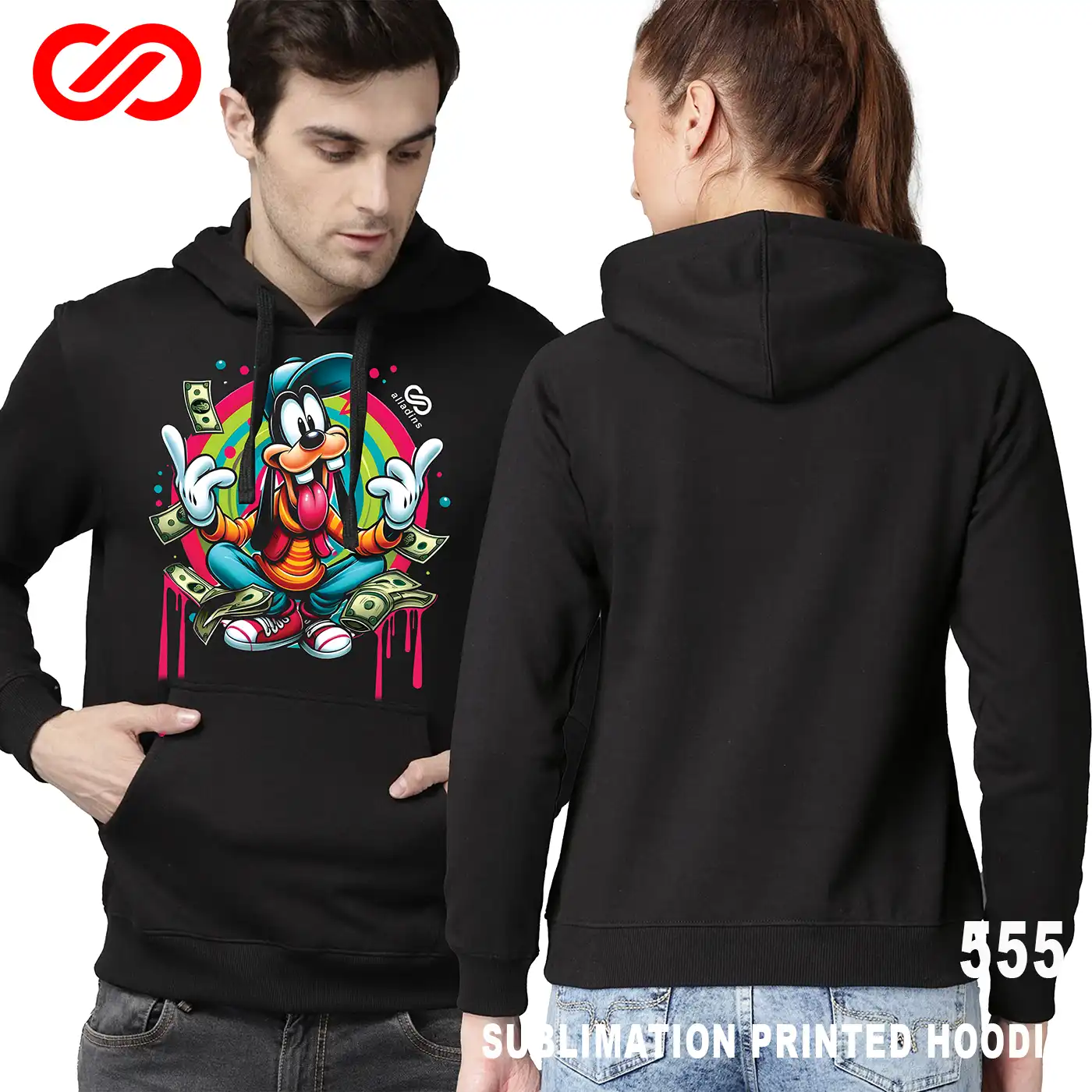 555 Dollar Sublimation Hoodie 