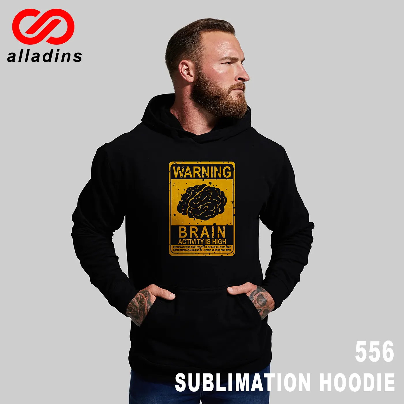 556 Brain Sublimation Hoodie 